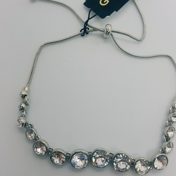 Givenchy crystal silver slider bracelet NEW! - Picture 5 of 6